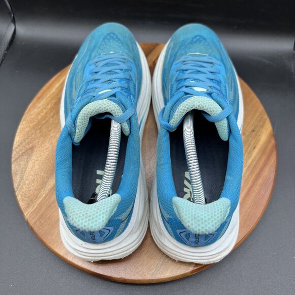 Hoka One One Mens Size 9.5 D Clifton 10 1162030 HSK Blue Running Shoes Sneakers main image 4